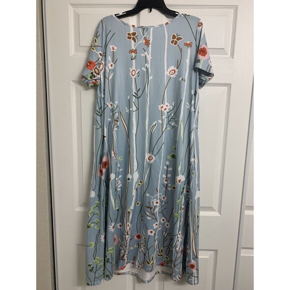 Just Fashion Now Floral Button Up Midi Dress Size L - Picture 3 of 8